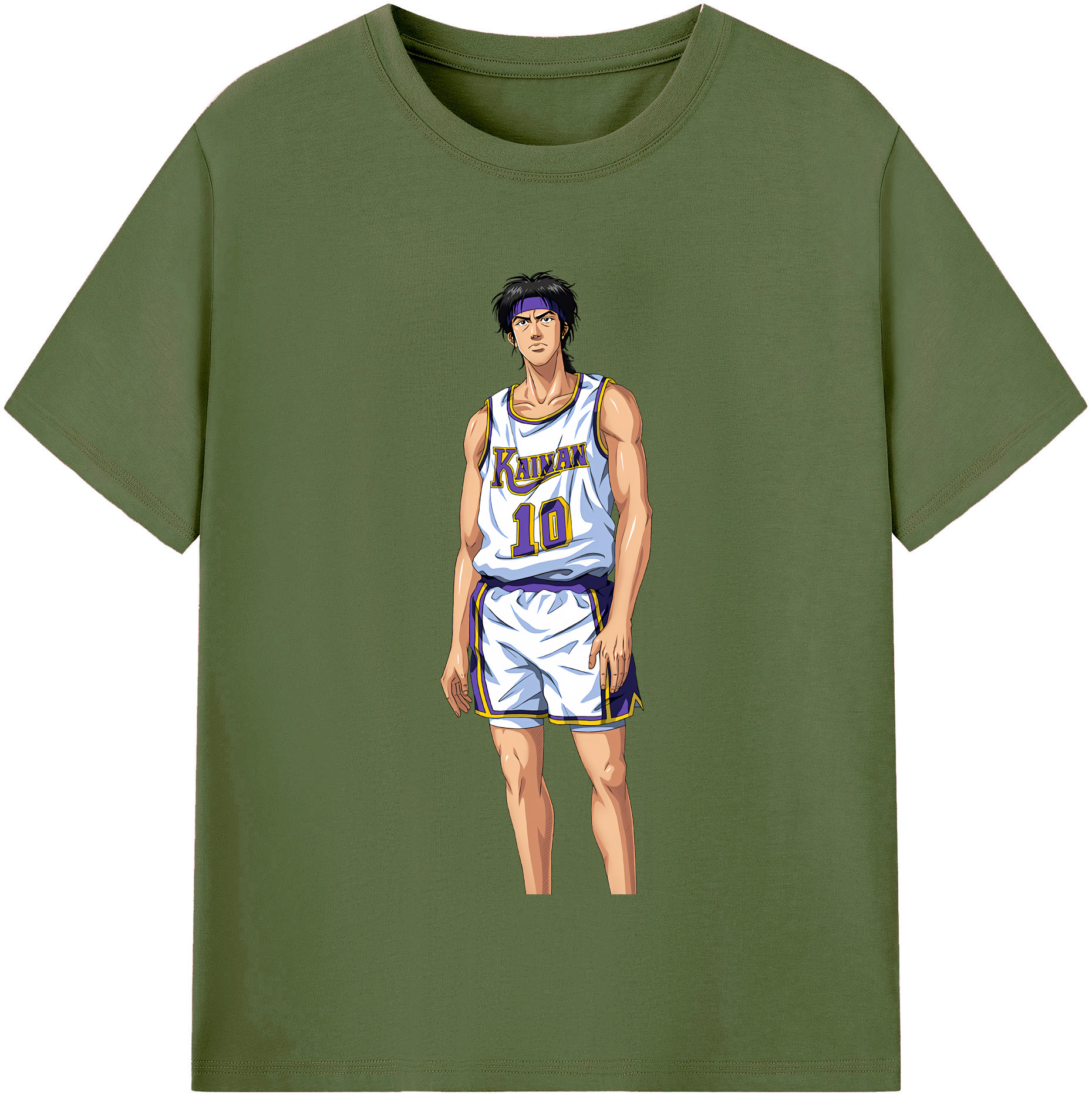SLAM DUNK／スラムダンク 綿100％半袖Tシャツ（フロントプリント）